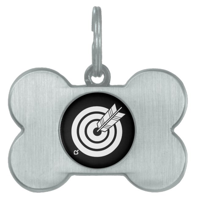 MÉDAILLONS POUR ANIMAUX DOMESTIQUES 丸 的 に 当 た り 矢 (Devant)