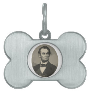 Médaillons Pour Animaux Domestiques abraham lincoln