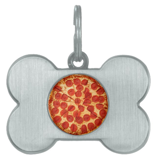 Médaillons Pour Animaux Domestiques amant classique de pizza (Devant)