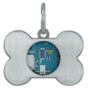 Médaillons Pour Animaux Domestiques amphisbaena deux plate-forme dtn noeud vecteur
