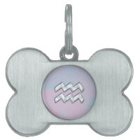 Aquarius Zodiac on Mother of Pearl Style