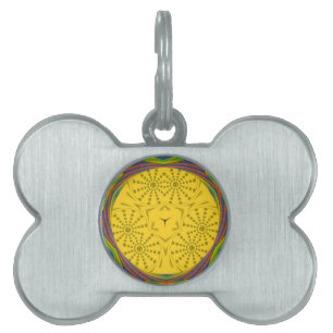 Médaillons Pour Animaux Domestiques Art Motif Égyptien Imprimer À damiers Conception C