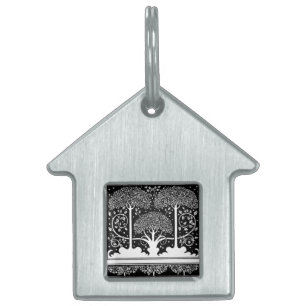 Médaillons Pour Animaux Domestiques Art Nouveau Tree Beardsley Motif