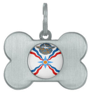 Médaillons Pour Animaux Domestiques Assyrien-Drapeau