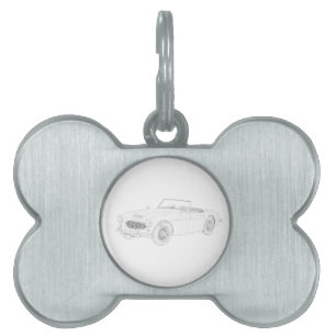Médaillons Pour Animaux Domestiques Austin Healey 1960