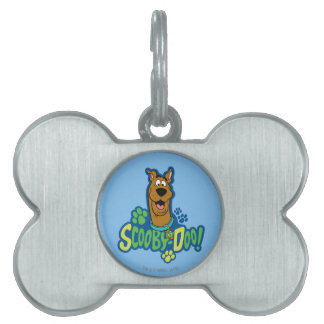 Médaillons Pour Animaux Domestiques Badge de caractère Empreinte de patte Scooby-Doo