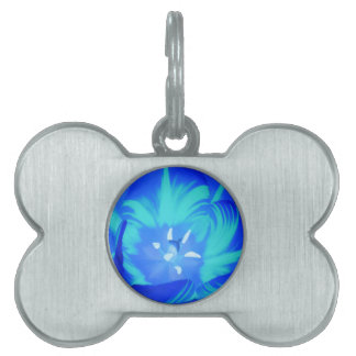 Médaillons Pour Animaux Domestiques Balise Bright Blue Tulip Pet