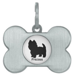 Médaillons Pour Animaux Domestiques Balise Chien Silhouette Westie