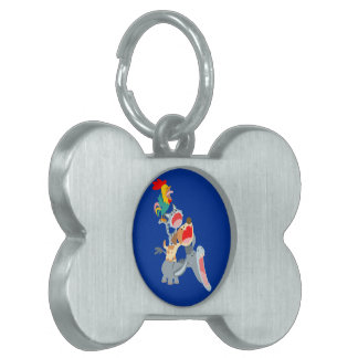 Médaillons Pour Animaux Domestiques Balise de dessin mignonne Brême Town Musicians