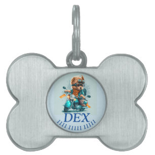 Médaillons Pour Animaux Domestiques Balise ID animal des doggies du vélo