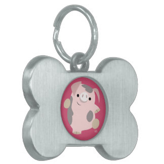 Médaillons Pour Animaux Domestiques Balise Jote Cartoon Dancing Pig Pet