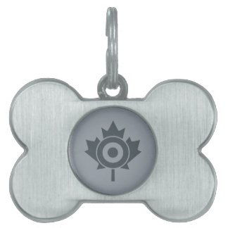 Médaillons Pour Animaux Domestiques Balise Mod Roundel Feuille d'érable canadienne