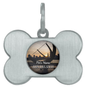 Médaillons Pour Animaux Domestiques Balise Sundial Sunset Pet ID