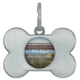 Médaillons Pour Animaux Domestiques Balise White Rock Park Bridge Pet ID