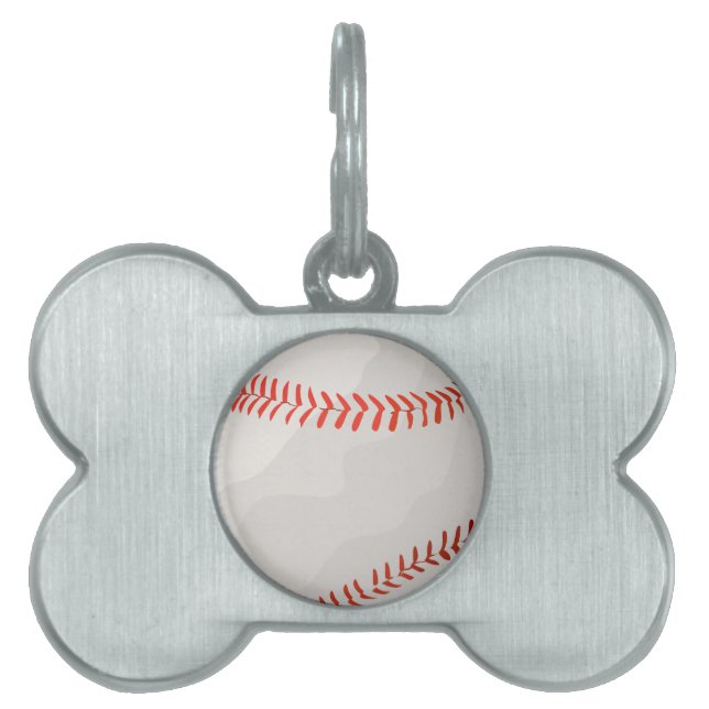 Médaillons Pour Animaux Domestiques Baseball (Devant)