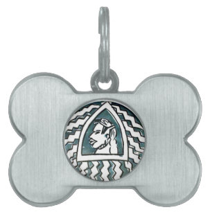 Médaillons Pour Animaux Domestiques Belle Africaine Bongo Massai Portrait Tribal Art