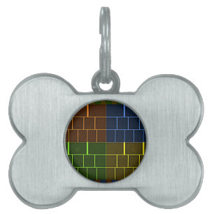 Médaillons Pour Animaux Domestiques Belle couleur arc-en-ciel Extraordinaire conceptio