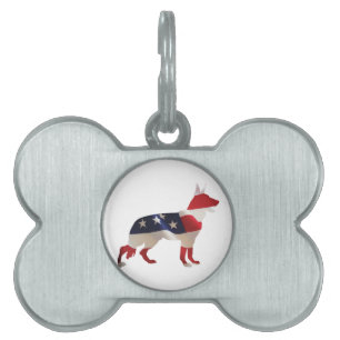 Médaillons Pour Animaux Domestiques Berger patriotique allemand