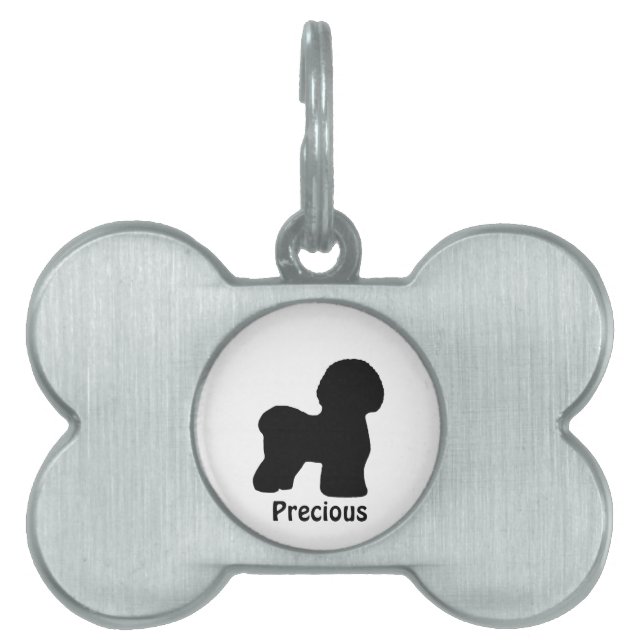 Médaillons Pour Animaux Domestiques Bichon Frise Dog Tag (Devant)