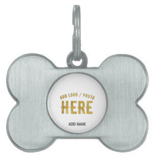 MÉDAILLONS POUR ANIMAUX DOMESTIQUES BLANC PERSONNALISABLE MODERNE DE MARQUE VÉRIFIÉ ST