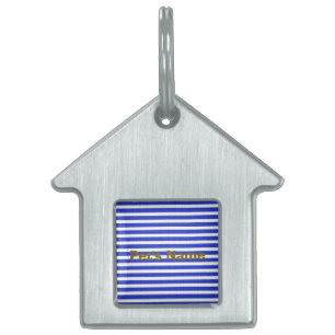 Médaillons Pour Animaux Domestiques Bleu Chic