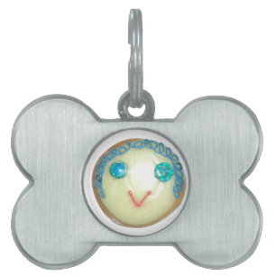 Médaillons Pour Animaux Domestiques Blue Hair Emoji Art Imprimer/Graphique