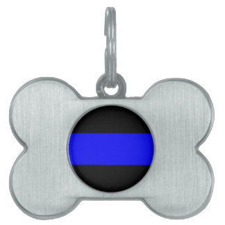 Médaillons Pour Animaux Domestiques Blue Line mince