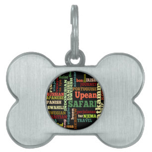 Médaillons Pour Animaux Domestiques Bon Italian Irish Safari Hapanese Voyage