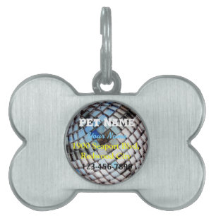 Médaillons Pour Animaux Domestiques Boule de miroir de disco