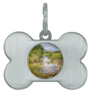 Médaillons Pour Animaux Domestiques Branson Fall Creek Stream