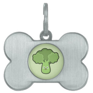 Médaillons Pour Animaux Domestiques Brocoli de Kawaii
