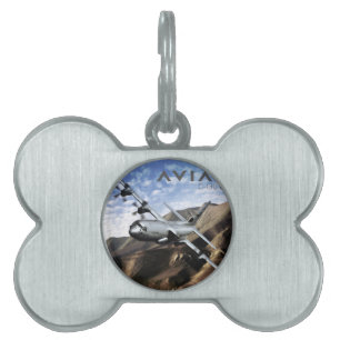 Médaillons Pour Animaux Domestiques C-130 HERCULES Avion militaire