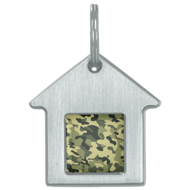 Médaillons Pour Animaux Domestiques Camo (Devant)