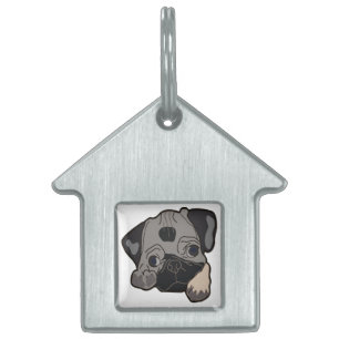 MÉDAILLONS POUR ANIMAUX DOMESTIQUES CARLIN PUPPY DOG