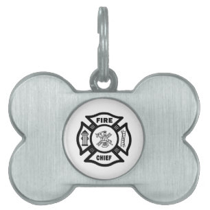 Médaillons Pour Animaux Domestiques Chef des pompiers