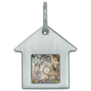 Médaillons Pour Animaux Domestiques Cheshire Chat Alice Wonderland Classic