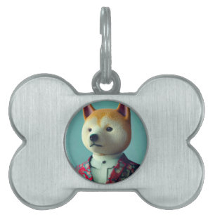 Médaillons Pour Animaux Domestiques Chien en costume