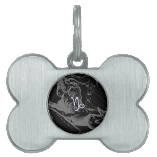 Médaillons Pour Animaux Domestiques Chrome comme Capricorn Zodiac Connexion Hevelius 1