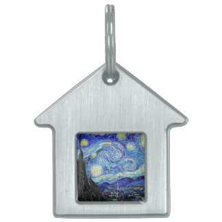 Médaillons Pour Animaux Domestiques Ciel Rétro Nuit Étoilée