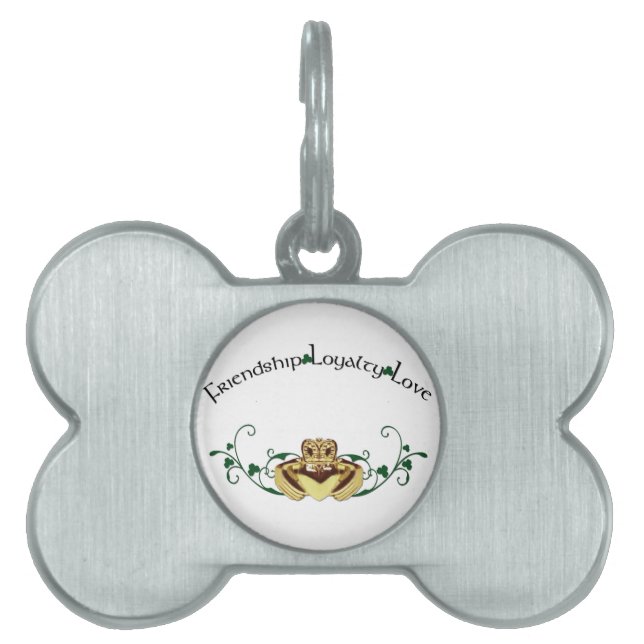 Médaillons Pour Animaux Domestiques Claddagh/Claddaugh (Devant)