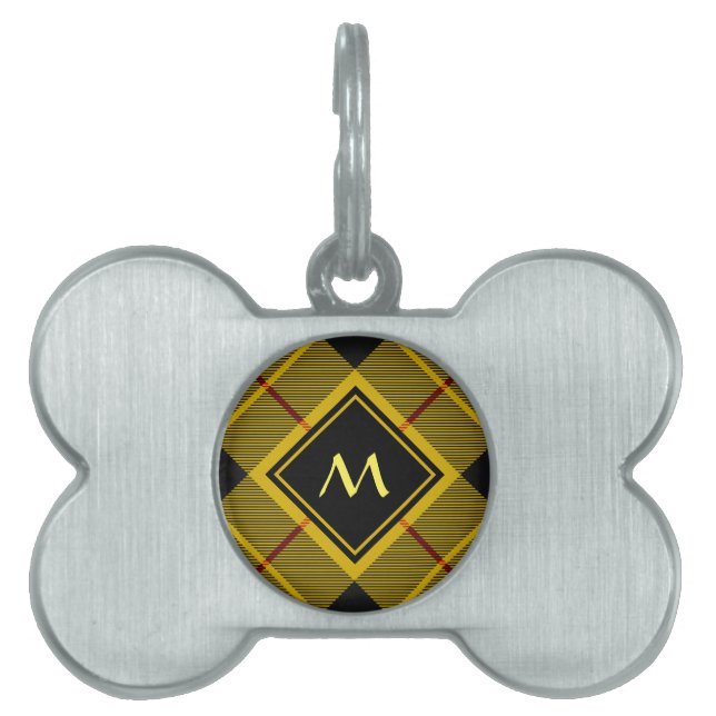 Médaillons Pour Animaux Domestiques Clan Macleod de Lewis Tartan (Devant)