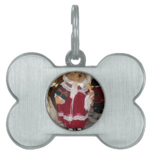 Médaillons Pour Animaux Domestiques Collection de nounours patineurs de Noël.
