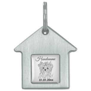 Médaillons Pour Animaux Domestiques Collier personnalisé pour Yorkie en ligne artistiq