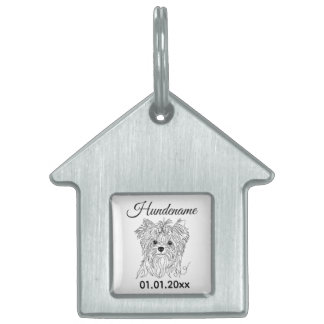 Médaillons Pour Animaux Domestiques Collier personnalisé pour Yorkie en ligne artistiq