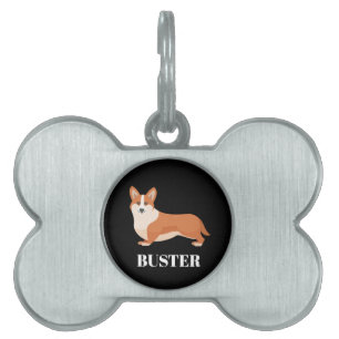 Médaillons Pour Animaux Domestiques Corgi Personnaliser