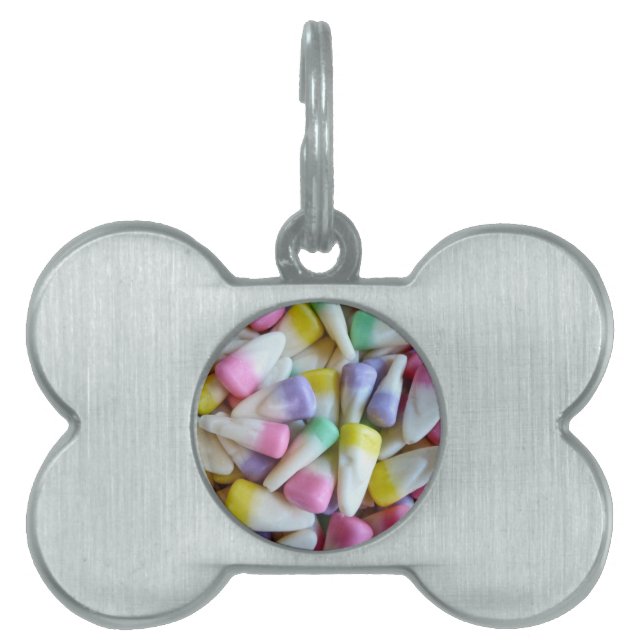 Médaillons Pour Animaux Domestiques Corne à bonbons de Pâques (Devant)
