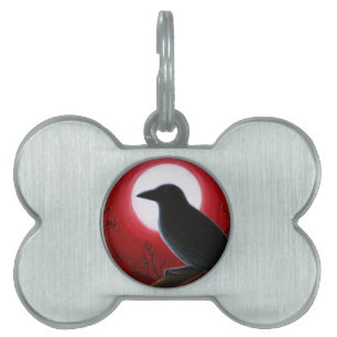 Médaillons Pour Animaux Domestiques Corneille Raven de l'oiseau 62