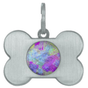 Médaillons Pour Animaux Domestiques Couleurs Abstraites 2