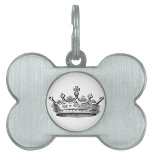 Médaillons Pour Animaux Domestiques Couronne royale
