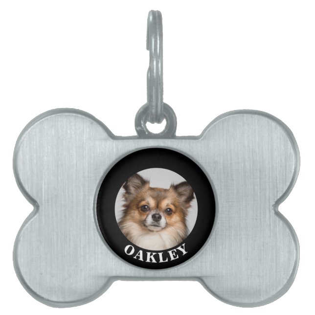 Médaillons Pour Animaux Domestiques Créez la photo personnalisée de votre propriétaire (Devant)